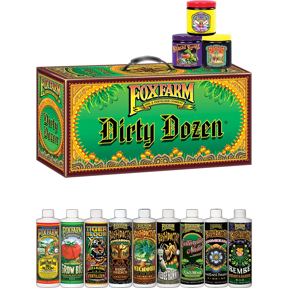 FoxFarm Dirty Dozen Plant Nutrient Starter Kit