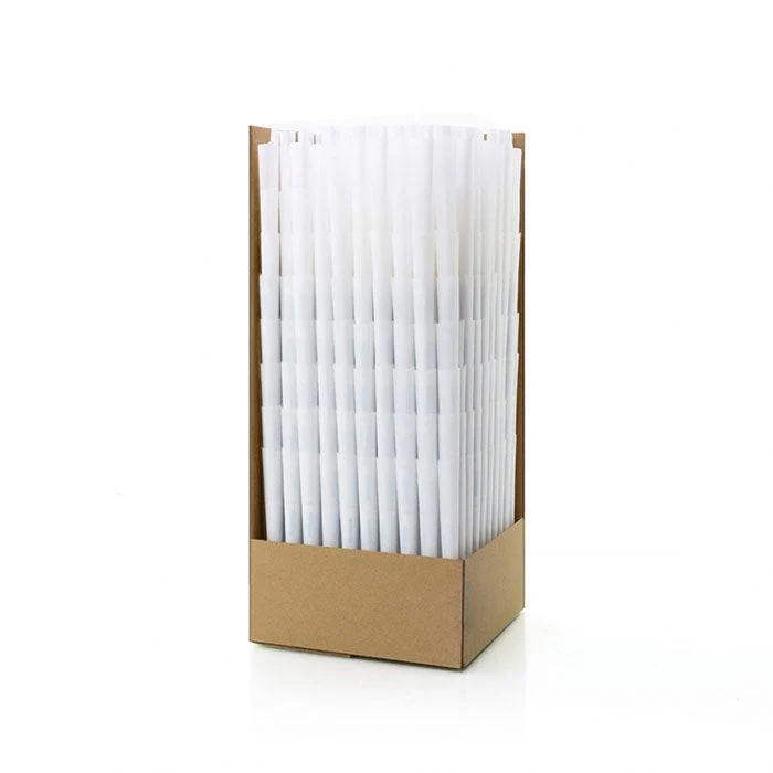 Futurola King Size 109/26 Classic White Pre-Rolled Cone with Non-Printed Tip - Case of 4800 - Image 2