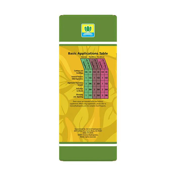 General Hydroponics Flora Series Quart Trial Pack - Image 2