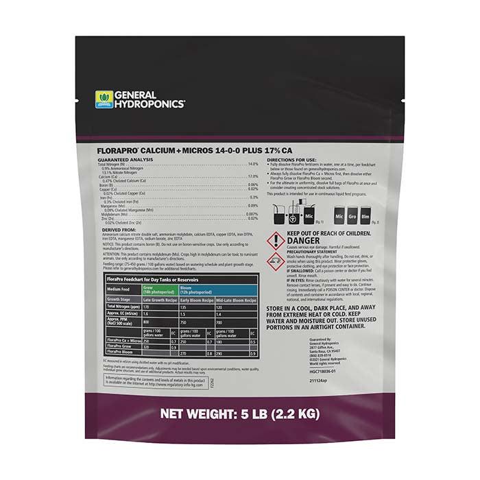General Hydroponics FloraPro Calcium + Micros, 5 lb. - Image 2