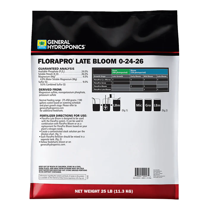 General Hydroponics FloraPro Late Bloom Soluble - Image 3
