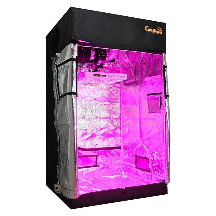 Gorilla Grow Tent 4' x 4' KIND X750 LED Grow Tent Kit With Automated Ventilation Package - Image 2