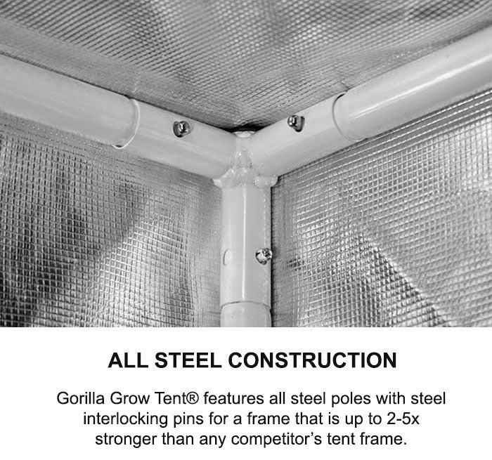 Gorilla Grow Tent 5' x 5' Growers Choice ROI-E720 LED Grow Tent Kit With Automated Ventilation Package - Image 11