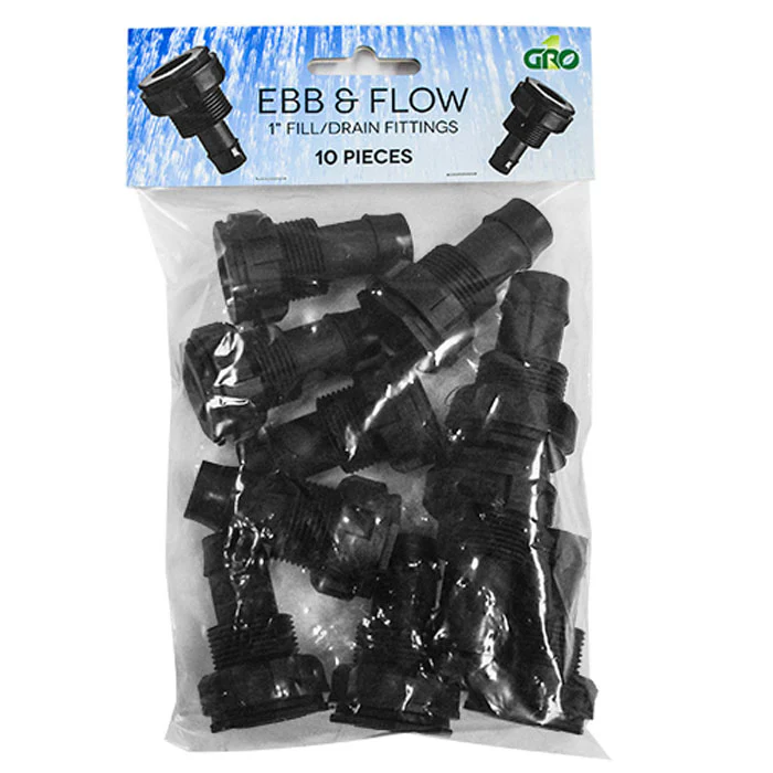 Grow1 Ebb & Flow Fill/Drain Fittings, 1 Inch - Pack of 10 - Image 2