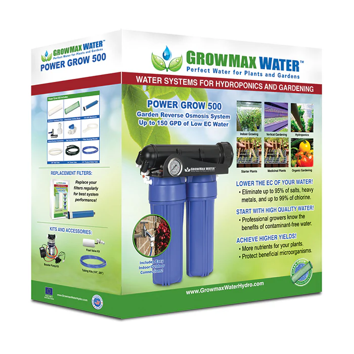 GrowMax Water Power Grow 500 Reverse Osmosis Water Filtration System, 150 GPD - Image 2