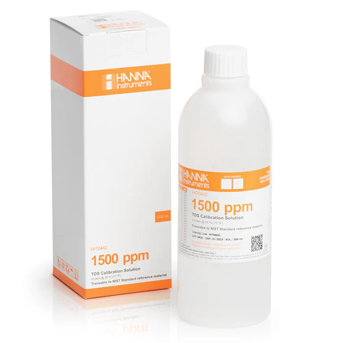 Hanna Instruments 1500 mg/L (ppm) TDS Calibration Solution - Image 3
