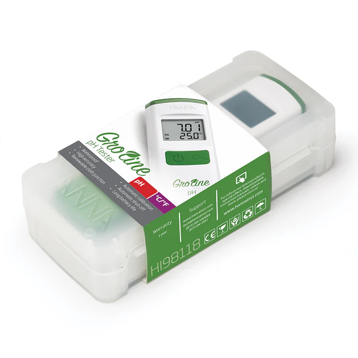 Hanna Instruments GroLine Waterproof Hydroponic pH/Temp Tester - Image 5