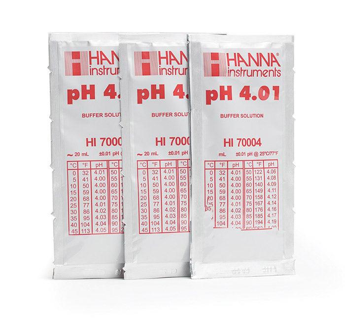 Hanna Instruments pH 4.01 Calibration Solution, 20 mL - Case of 25 - Image 2
