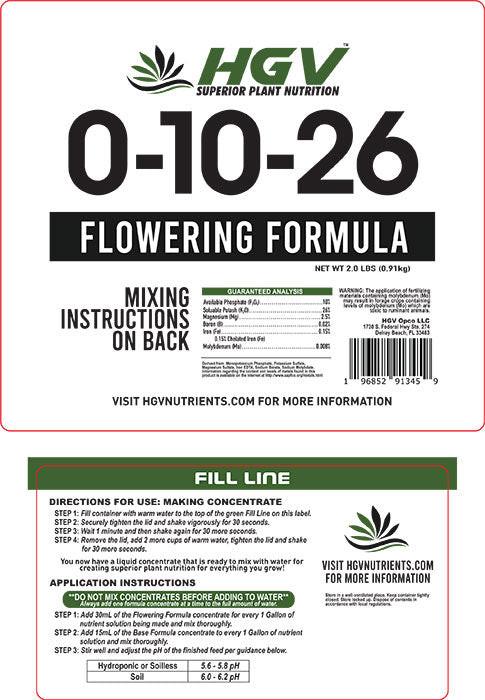 HGV Flower - Dry Ready-To-Mix Formula 0-10-26, 2.5 Gallon Jug - Image 3