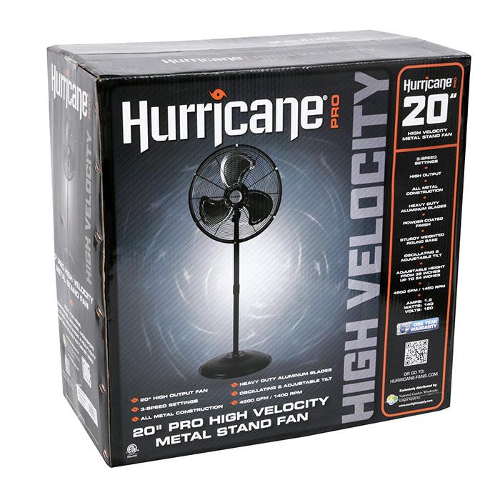 Hurricane Pro High Velocity Oscillating Metal Stand Fan 20 in - Image 3