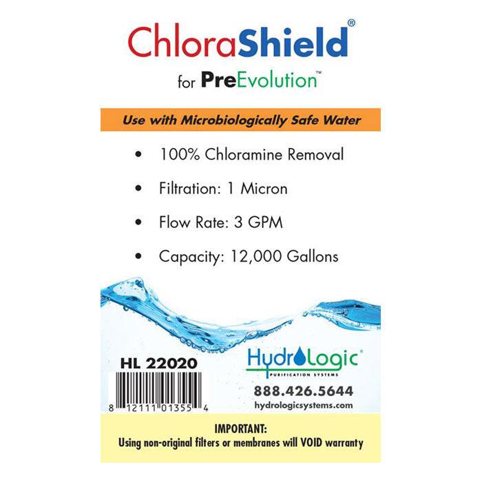 Hydro Logic PreEvolution ChloraShield Carbon Filter (HL22020) - Image 2