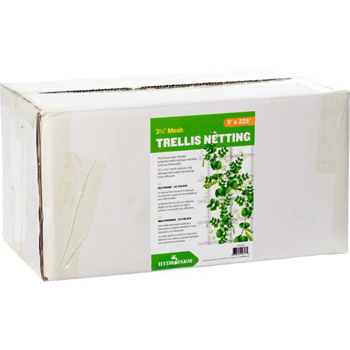 Hydrofarm Trellis Netting 5' x 225', 3.5" Mesh, Woven - Image 3