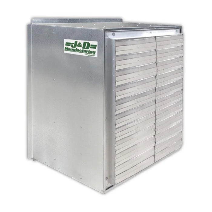 J&D Manufacturing Galvanized WM Light Deprivation Exhaust Fan with Light Trap - Image 18