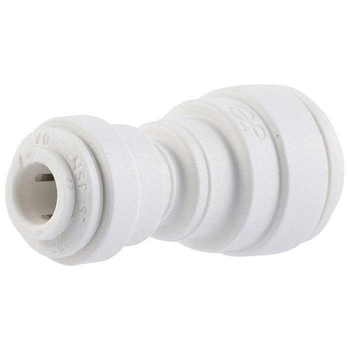 John Guest Reducing Union Straight, 3/8 Inch x 1/4 Inch - Pack of 20