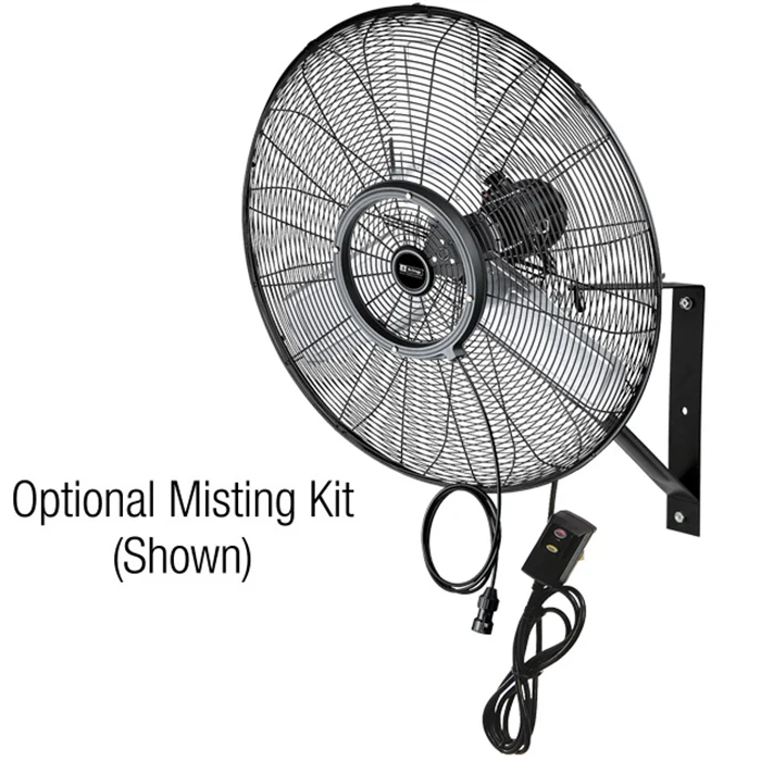King Electric 24" Outdoor Rated Oscillating Wall Mount Fan - Image 3