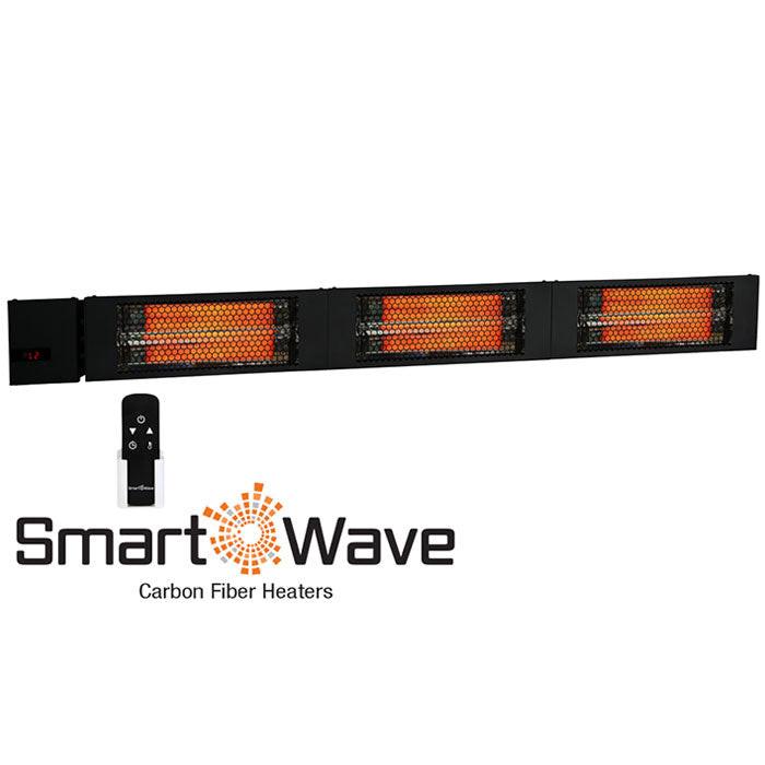 King Electric 61 Inch RK SmartWave Radiant Triple Lamp 4500 Watt Heater with Remote, Black - 240 Volt - Image 2