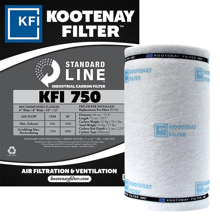 Kootenay Filter KFI 750 Standard Line Carbon Filter, 600 CFM - Image 2