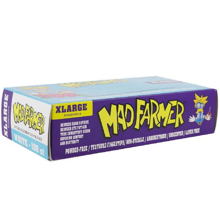Mad Farmer White Nitrile Gloves, Extra Large, Box of 100 - Image 2