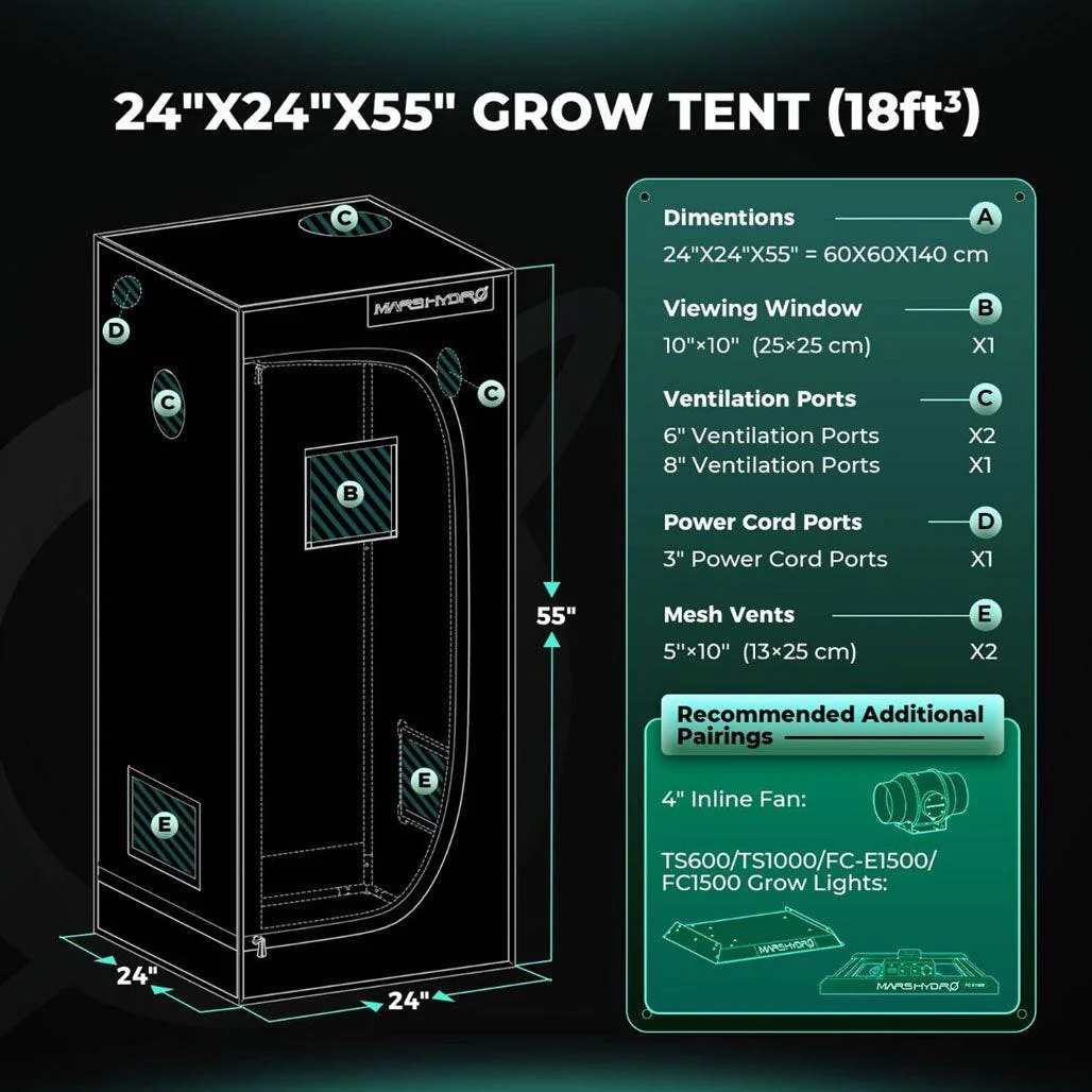 Mars Hydro 2' x 2' Grow Tent - Image 8