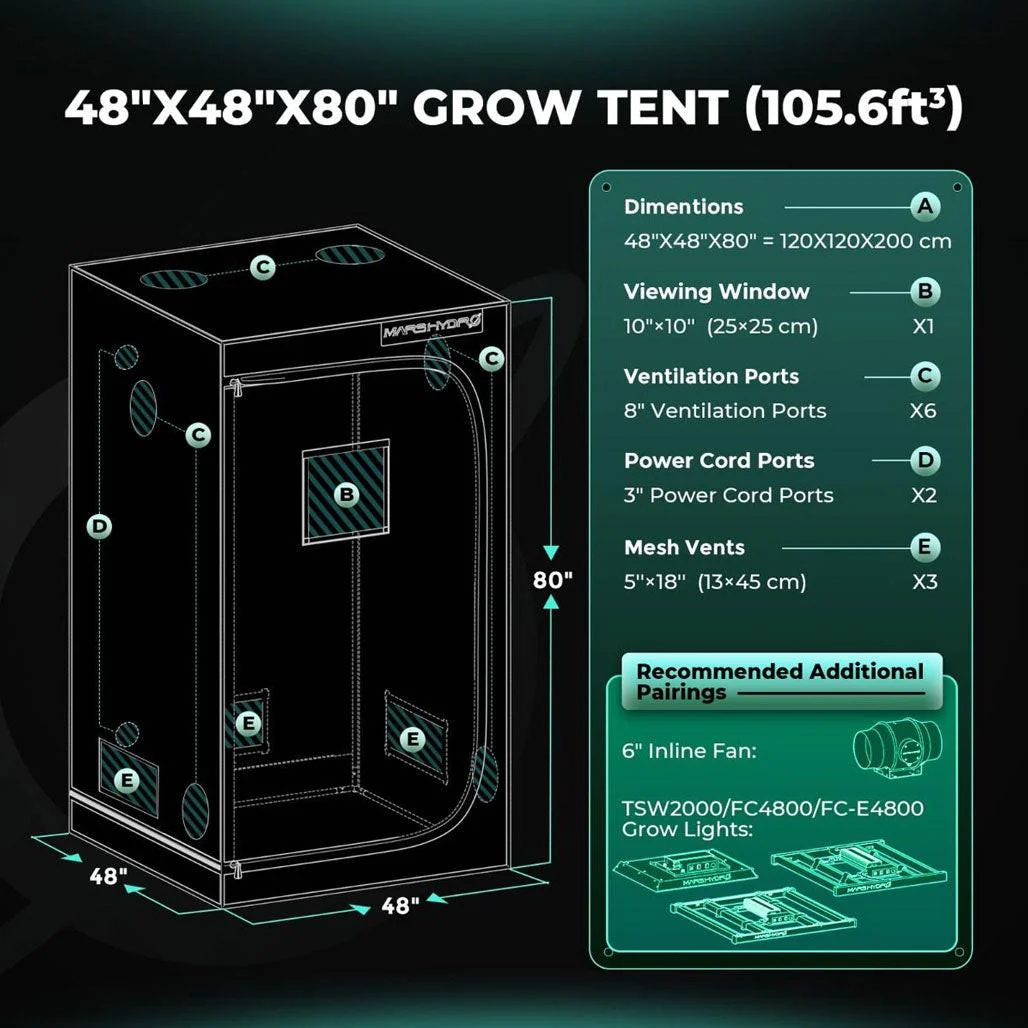 Mars Hydro 4' x 4' Grow Tent - Image 8