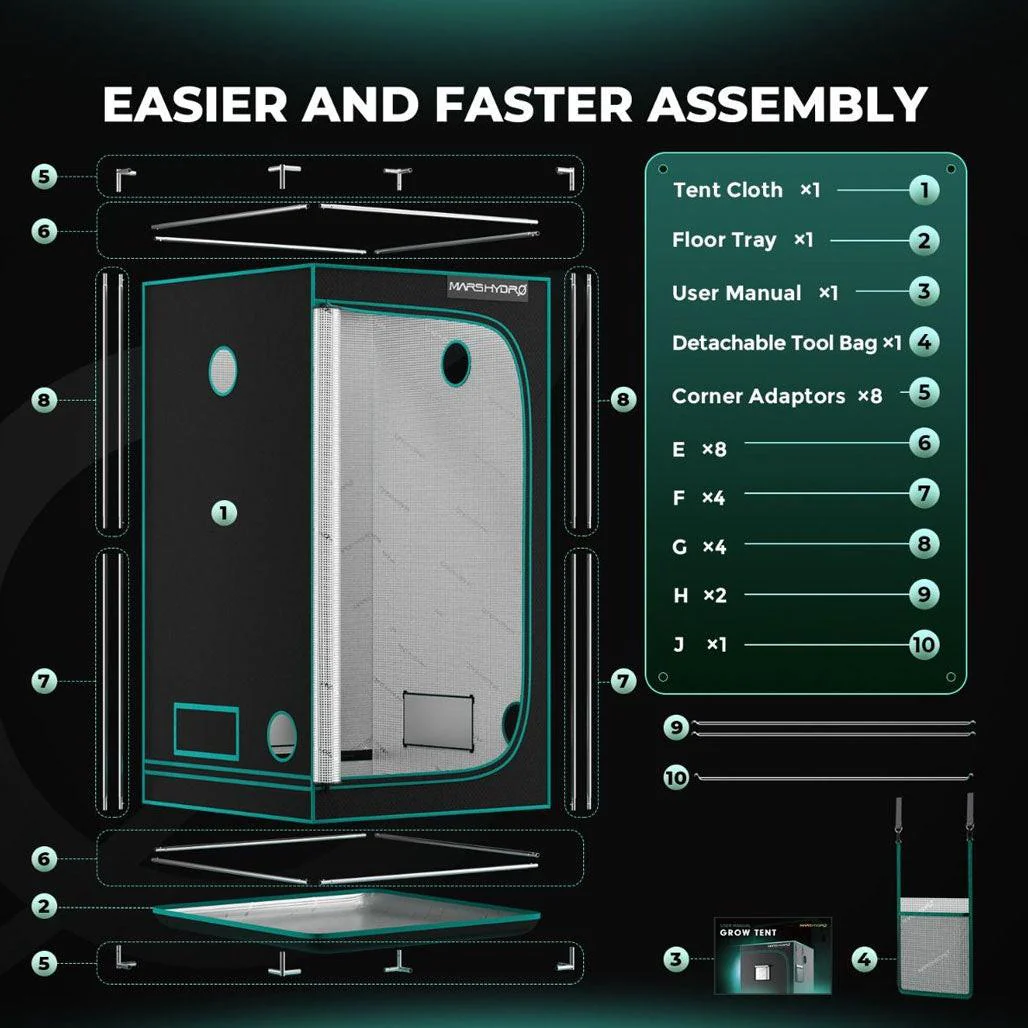 Mars Hydro 4' x 4' Grow Tent - Image 9