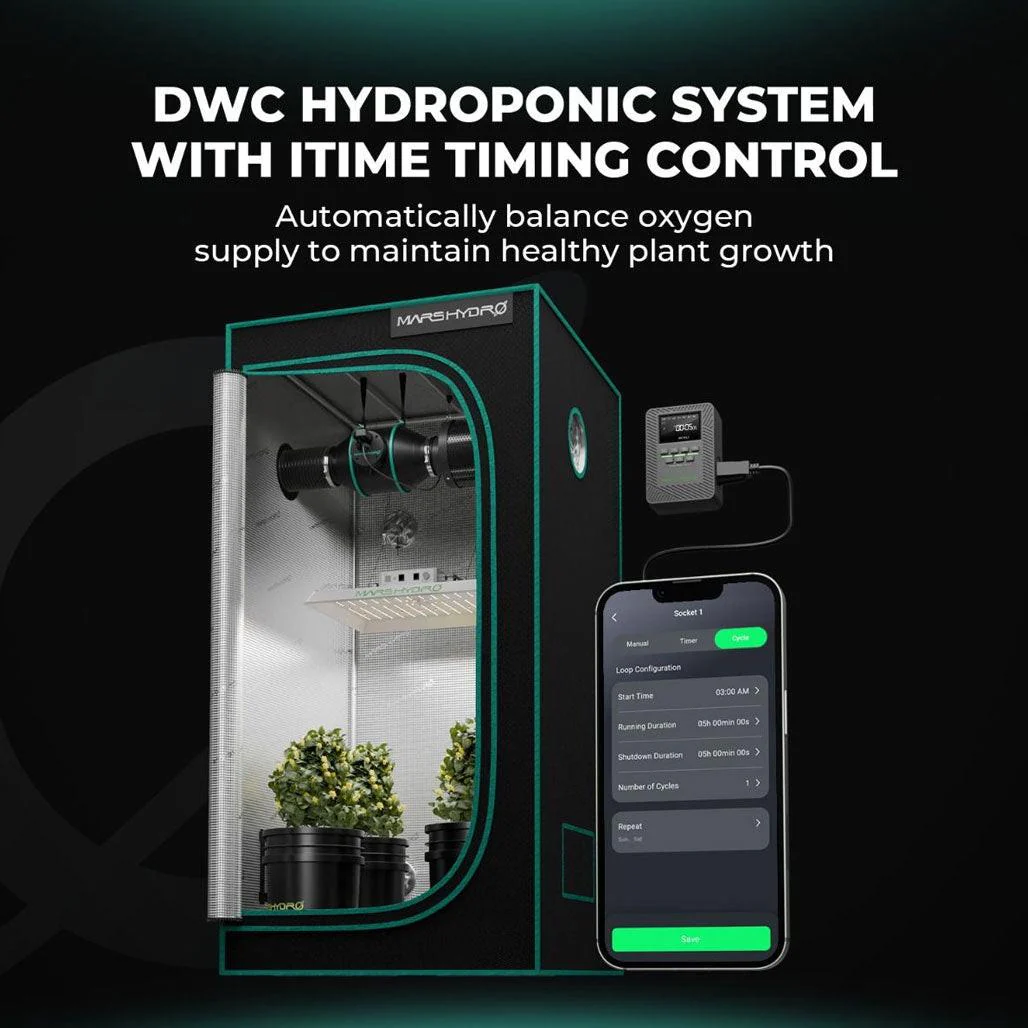 Mars Hydro 5 Gallon, 4 Bucket DWC Hydroponic System - Image 3