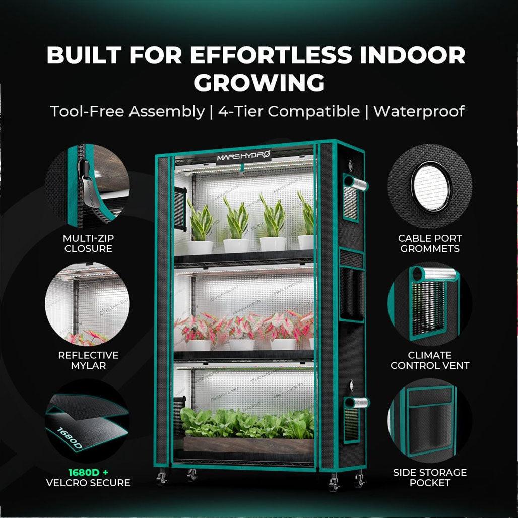 Mars Hydro 6 Tier Clone & Propagation Lighting System - Image 3