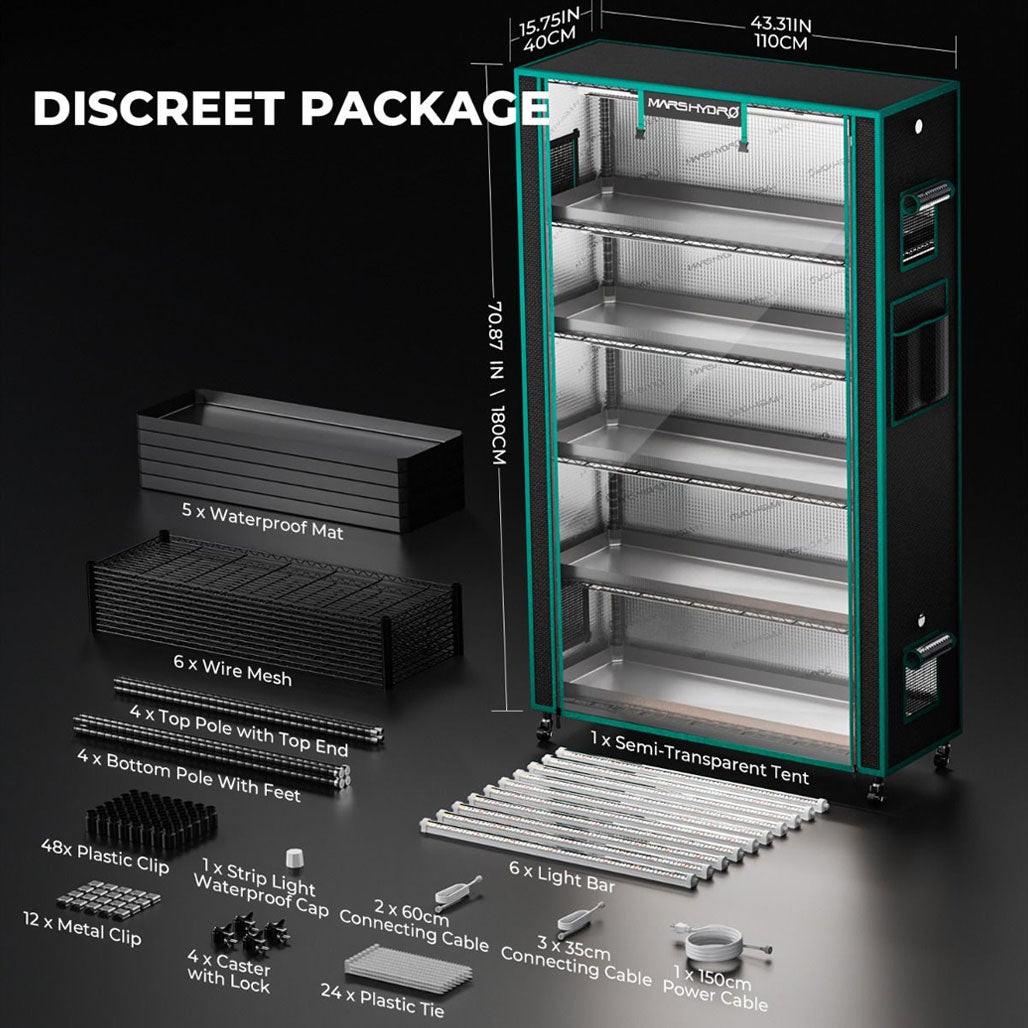 Mars Hydro 6 Tier Clone & Propagation Lighting System - Image 8