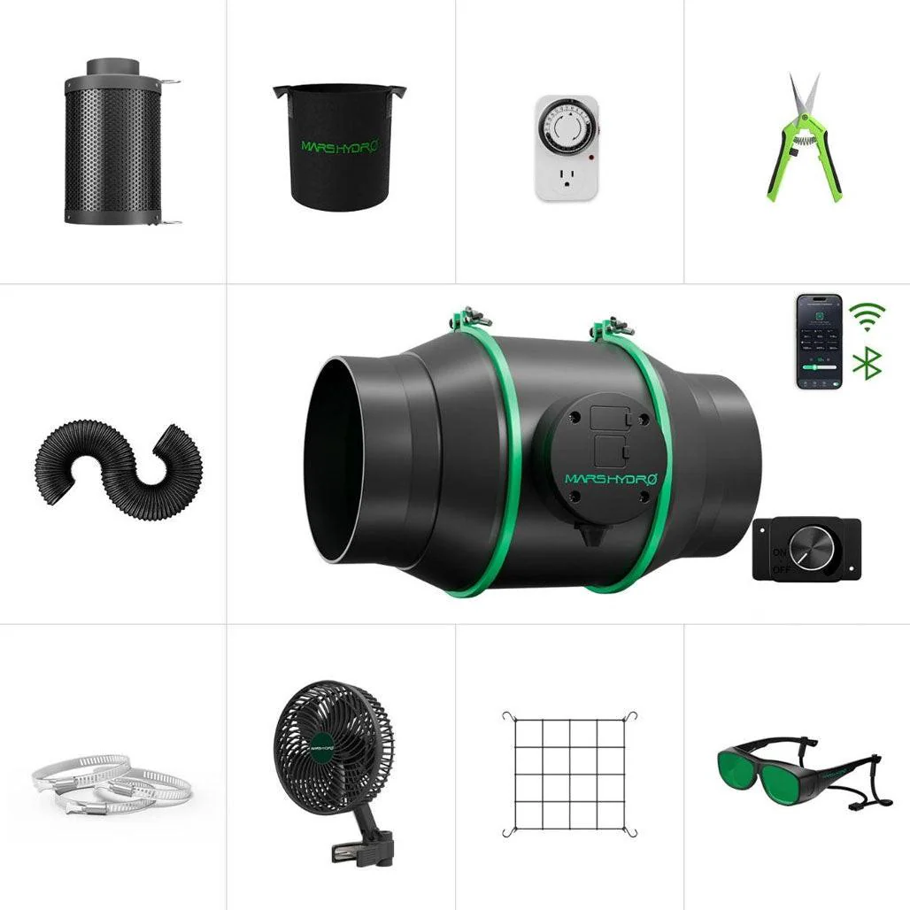 Mars Hydro iFresh Inline Duct Fan Complete Kit - Image 3