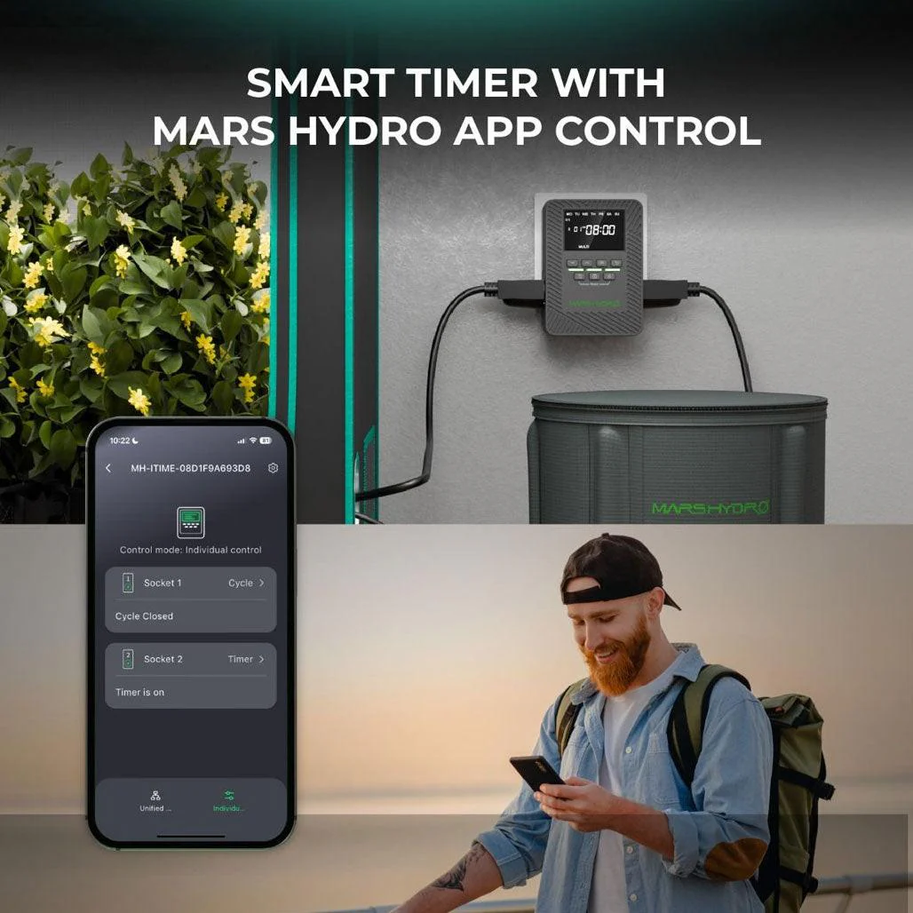 Mars Hydro iTime 2-in-1 Smart Dual Outlet Timer - Image 4