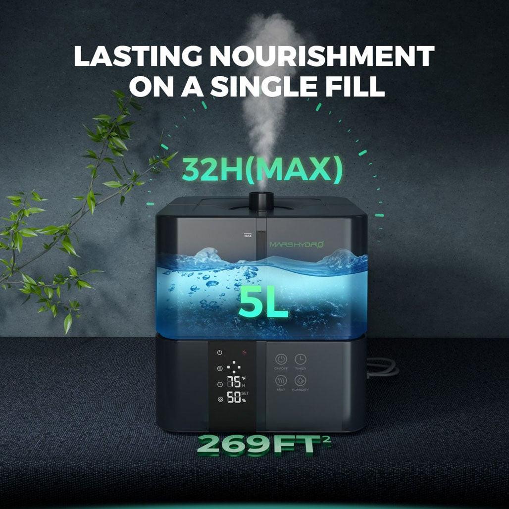 Mars Hydro Ultrasonic Cool Mist Plant Humidifier, 6 Liter - Image 3