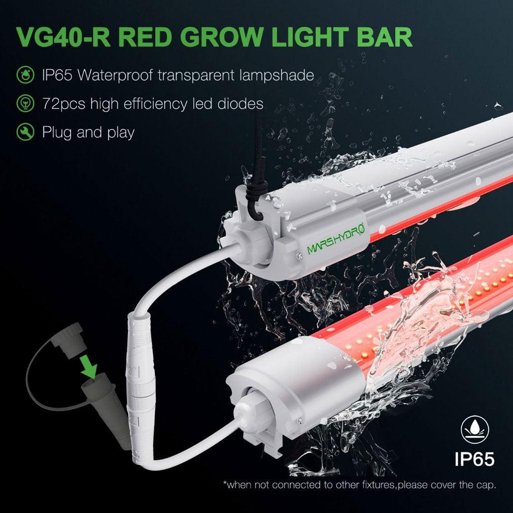 Mars Hydro VG40 Red T5 LED Grow Light Bar, Pack of 2 - Image 3