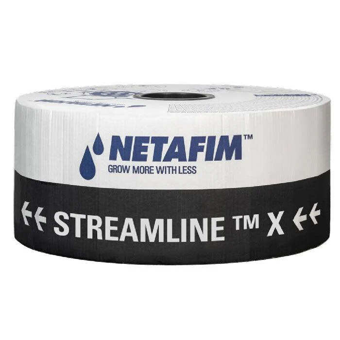 Netafim Streamline X 638 Dripline, 8 mil, 0.16 GPH, 8 Inch spacing - 8,000 Foot
