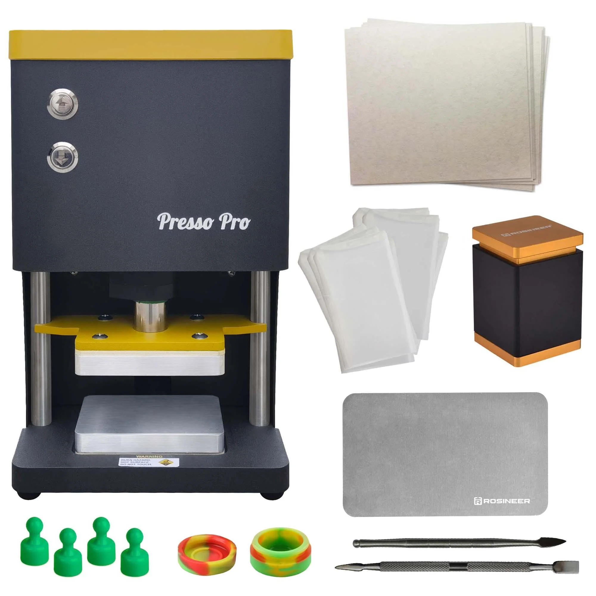 Rosineer PRESSO PRO Electric Rosin Press With Accessory Bundle