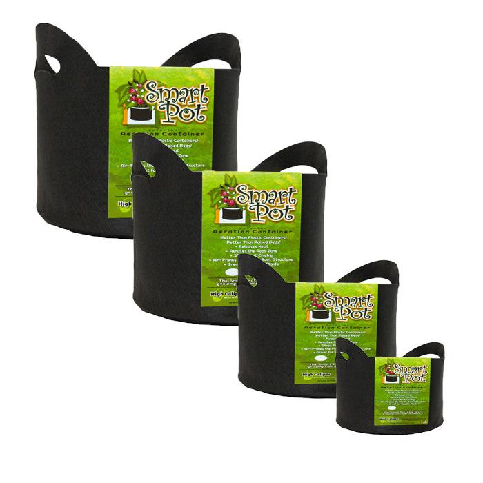 Smart Pot Fabric Pots with Handles, Black - Image 6