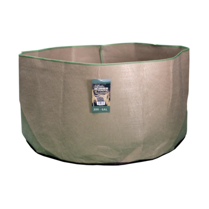 Spring Pot Burner 200 Gallon Fabric Pot with Handles, Tan - Pack of 10