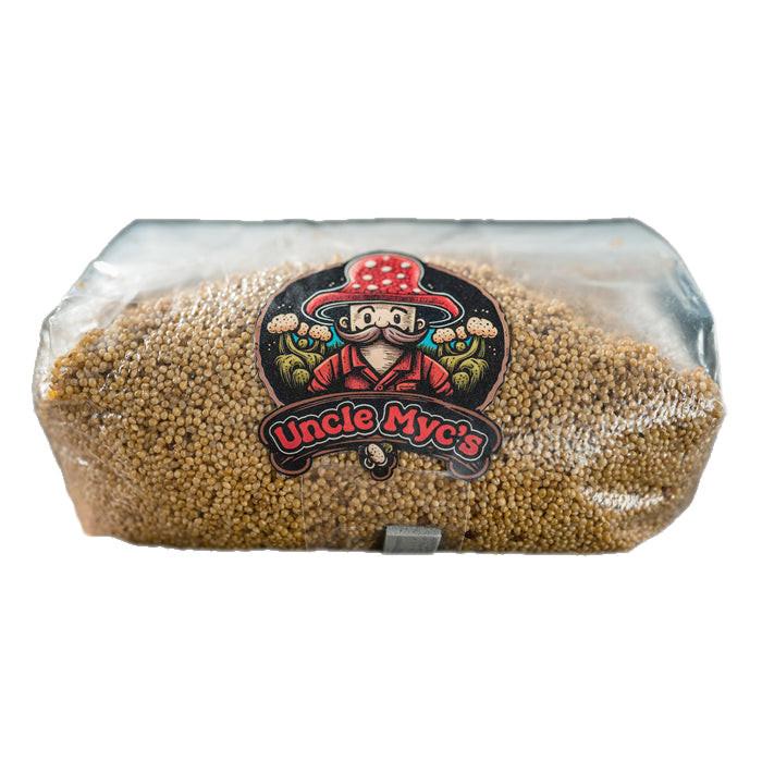 Uncle Myc's Millet Grain 100% Sterilized Mushroom Spawn Bag - Image 2