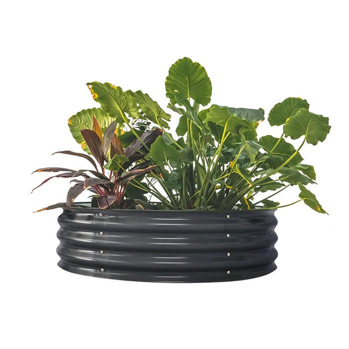 Vego Garden 11 Inch Tall 42 Wide Round Metal Raised Garden Bed - Image 8