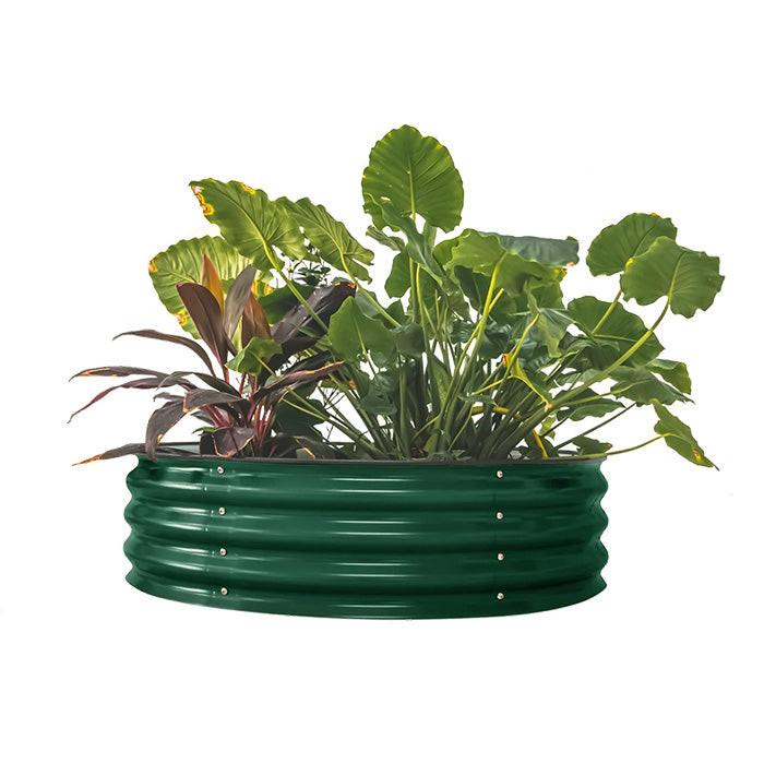 Vego Garden 11 Inch Tall 42 Wide Round Metal Raised Garden Bed - Image 5