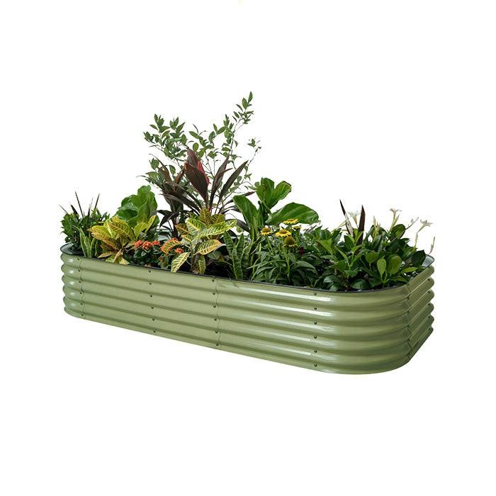 Vego Garden 17 Inch Tall 10 in 1 Modular Metal Raised Garden Bed Kit - Image 6
