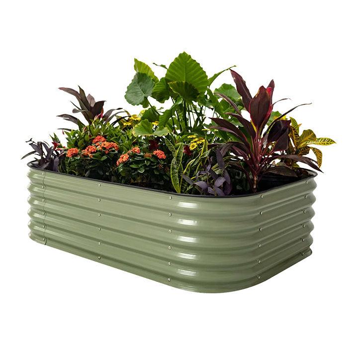 Vego Garden 17 Inch Tall 6 in 1 Modular Metal Raised Garden Bed Kit - Image 8