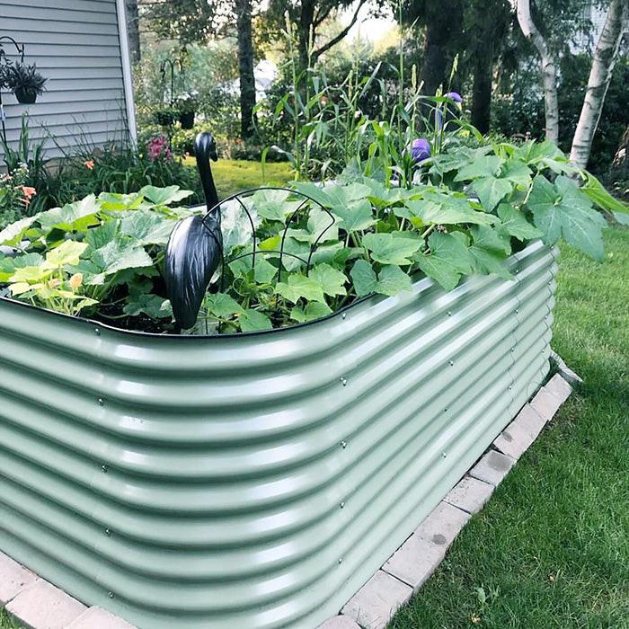 Vego Garden 32 Inch Tall 9 in 1 Modular Metal Raised Garden Bed Kit - Image 15