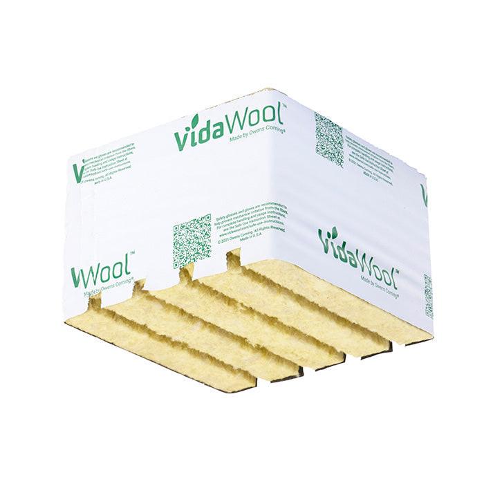 VidaWool Rockwool Block 144 with Hole, 6 Inch x 6 Inch x 4 Inch, Case of 64 - Pallet of 12 Cases (768 Total Blocks) - Image 3