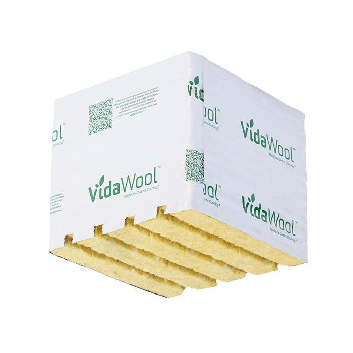 VidaWool Rockwool Block 190 with Hole, 6 Inch x 6 Inch x 5.3 Inch, Case of 48 - Pallet of 10 Cases (480 Total Blocks) - Image 3