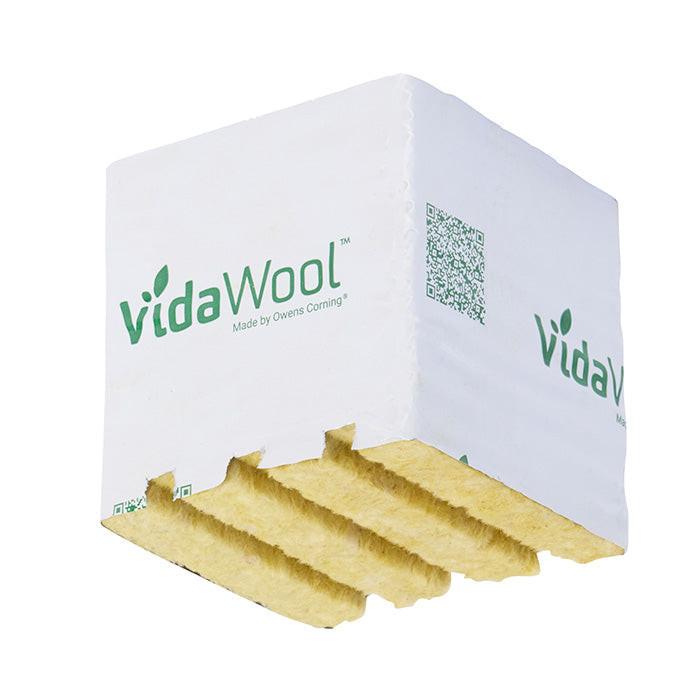 VidaWool Rockwool Block 64 with Hole, 4 Inch x 4 Inch x 4 Inch, Case of 144 - Pallet of 11 Cases (1584 Total Blocks) - Image 3