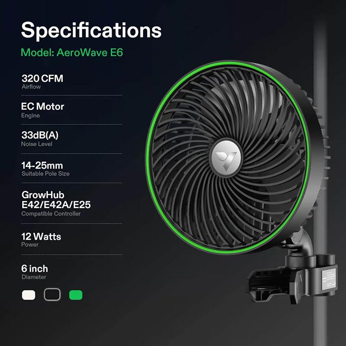 Vivosun AeroWave E6 Oscillating Grow Tent Clip Fan - Image 7