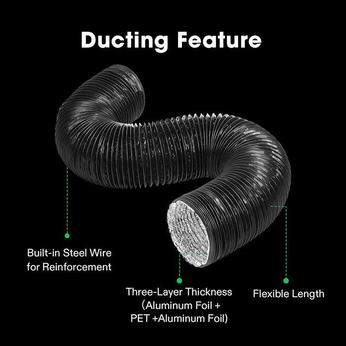 Vivosun Black Non-Insulated Flex Air Aluminum Ducting - Image 7