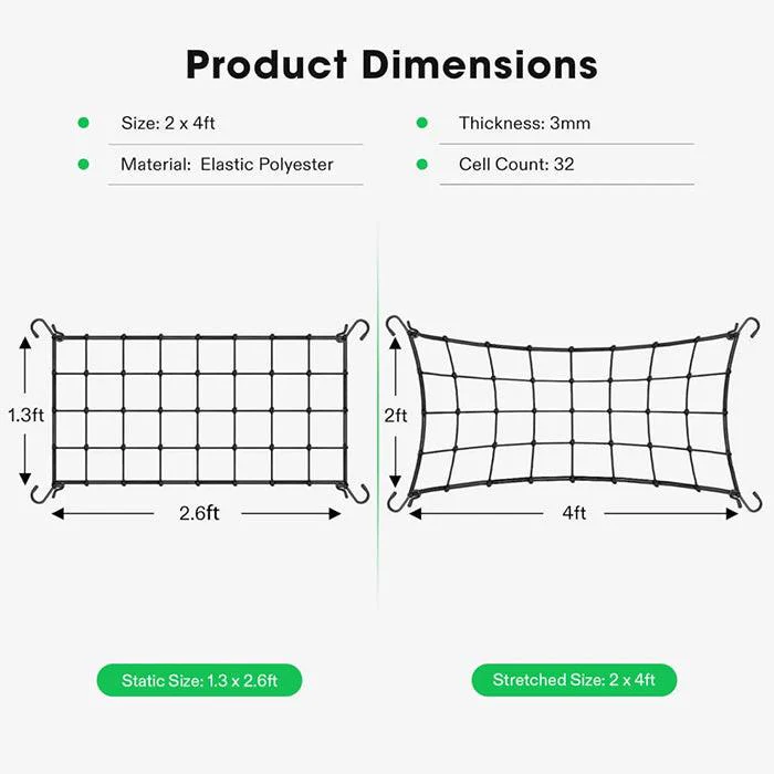 Vivosun Elastic Trellis Netting, 2' x 4' - Image 7