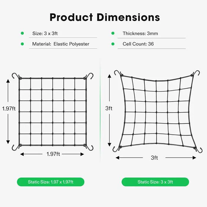 Vivosun Elastic Trellis Netting, 3' x 3' - Image 7