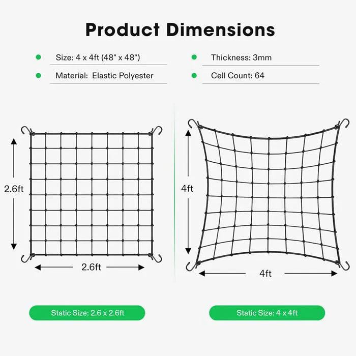 Vivosun Elastic Trellis Netting, 4' x 4' - Image 7